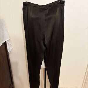 Eileen Fisher Brown Silk Pants - Size Small